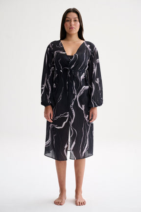 Marble Wrap Dress
