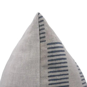 Natural Hand Made Block-carved Design Printed Pure Linen Pillow Cover - Zig Zag