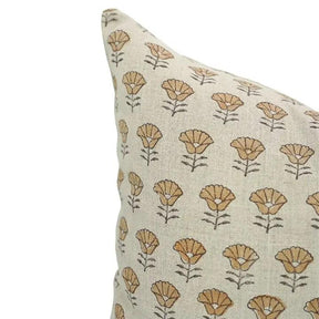 Bohemian Hand Block Print Pure Linen Pillow Cover- Kohinoor
