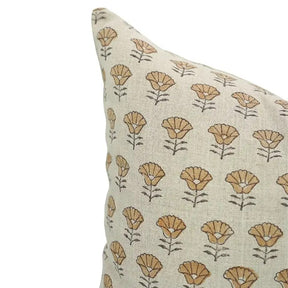 Bohemian Hand Block Print Pure Linen Pillow Cover- Kohinoor