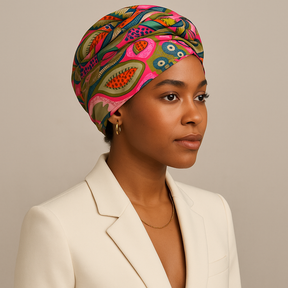 Matriarch Pattern Print Scarf | Pink