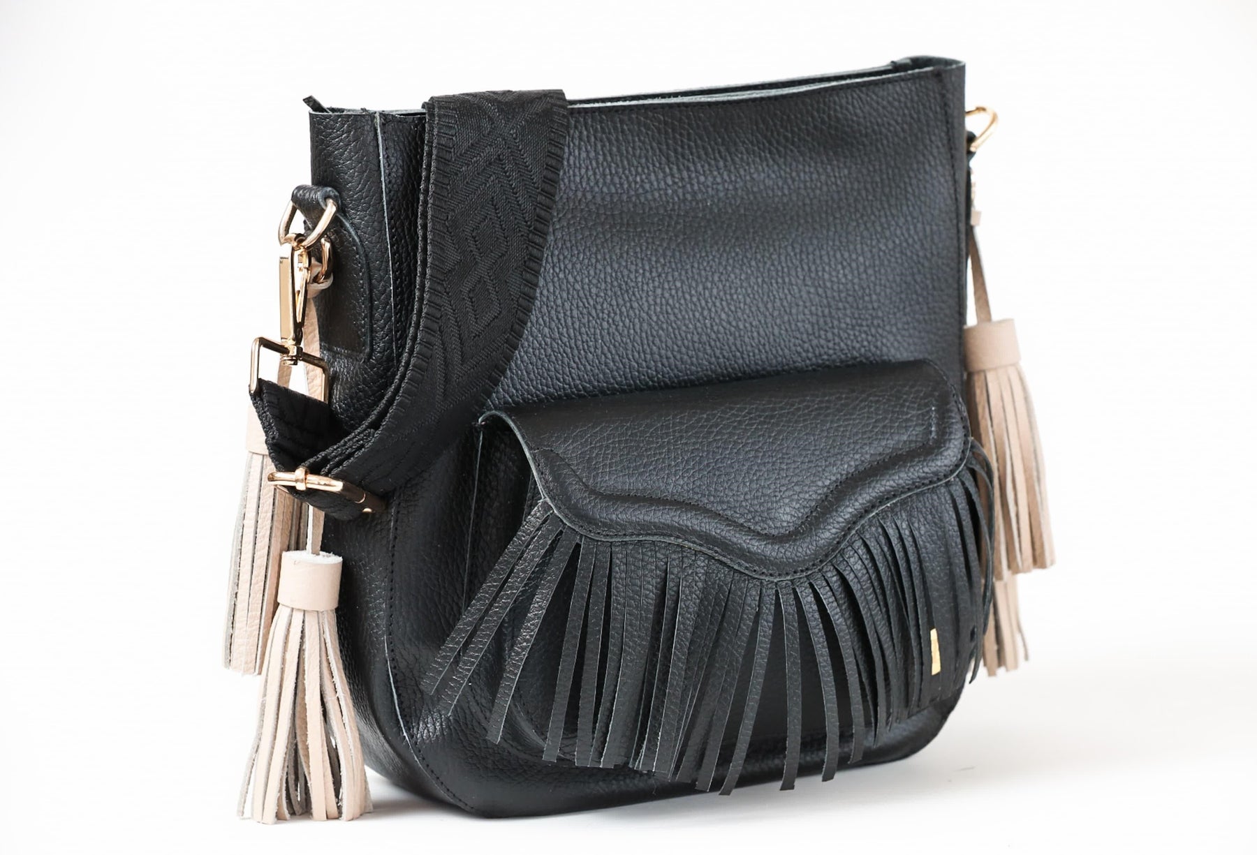 María - Black Crossbody Bag
