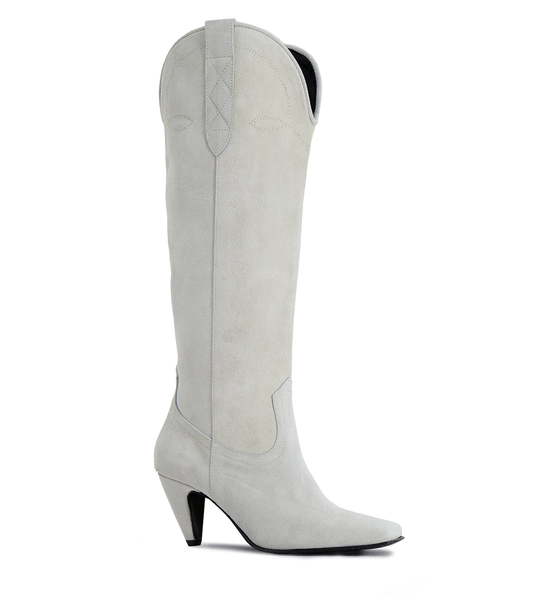 Chic Suede Western Boots Rivet