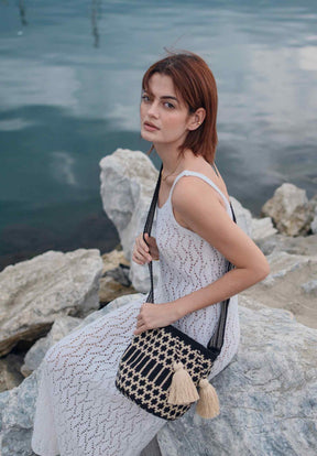 Zebra Wayuu Bag