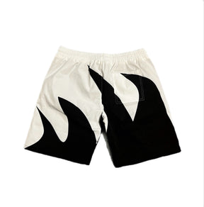 Black and White Wave Shorts