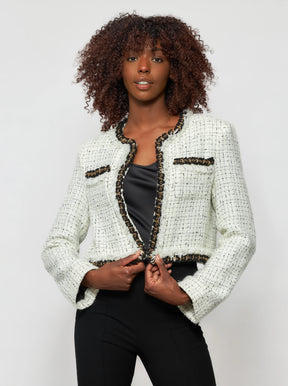 Aret Tweed Bouclé Crop Jacket