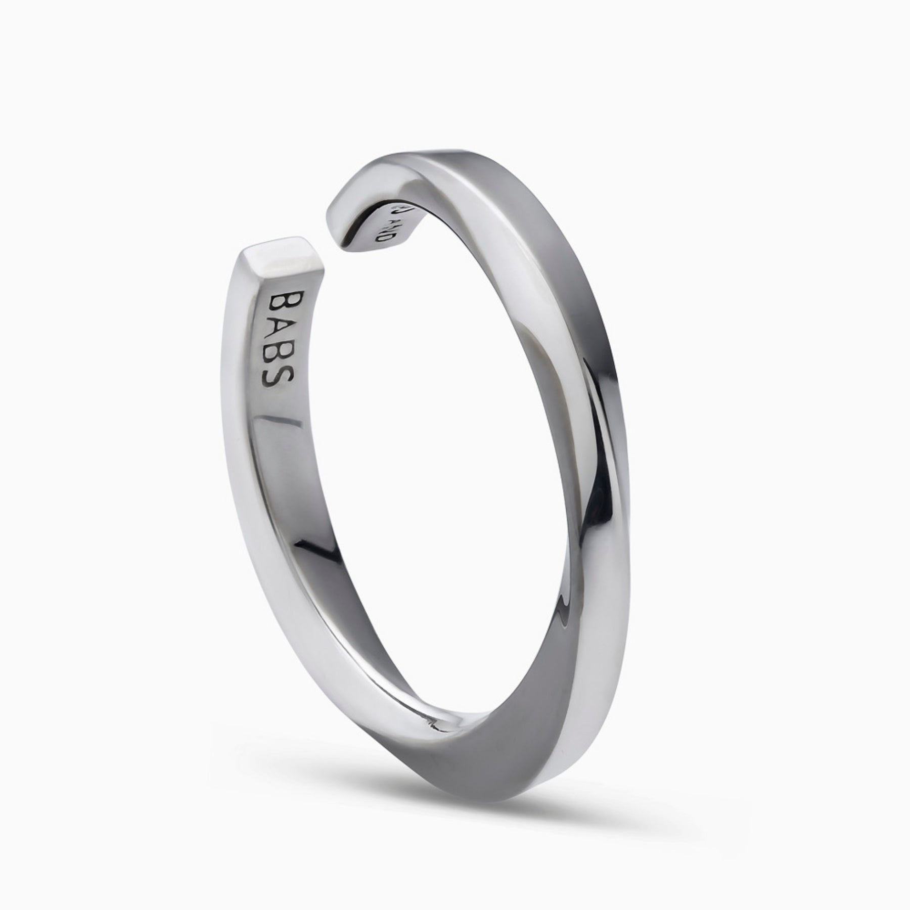 Lilo Ring in Silver And Black Rhodium