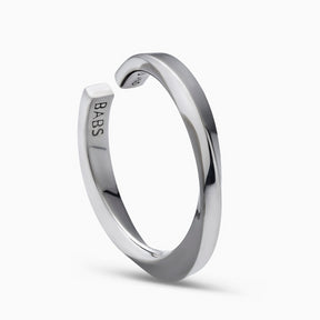 Lilo Ring in Silver And Black Rhodium