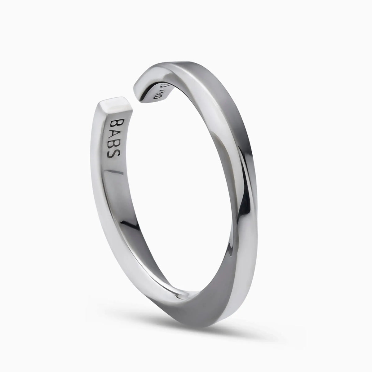 Lilo Ring in Silver And Black Rhodium