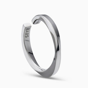 Lilo Ring in Silver And Black Rhodium