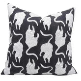 Accent Home Decor Block Printed Thick Cotton White Pillow Cover- Mushak