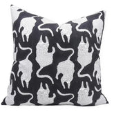 Accent Home Decor Block Printed Thick Cotton White Pillow Cover- Mushak