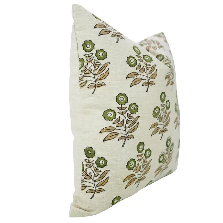 Home Decor Block Design Linen Blend Piillow Cover  - Neha