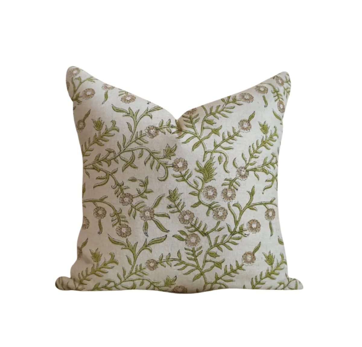 Home Decor Hand Block Print Viscose Linen Pillow Cover - Shejan