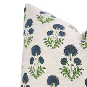 Handcrafted Boho Block Printed Linen Blend Pillow Cover for Farmhouse - Rishi