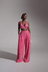 LIZA Sequin Pants in TOURMALINE