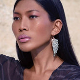 Soleil Noir Earrings (Large, Rose Gold)