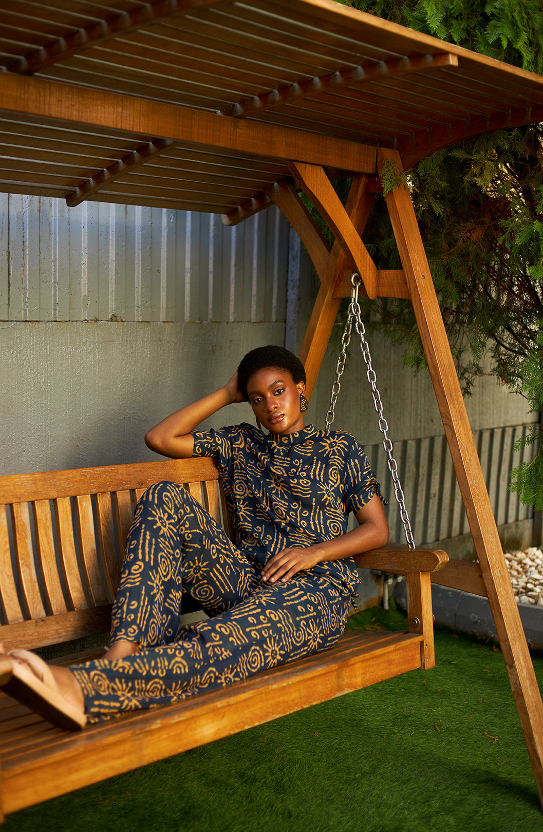 Anyanwu chiffon two-piece
