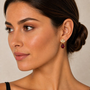 Classic Garnet Earrings