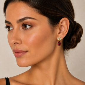 Classic Garnet Earrings