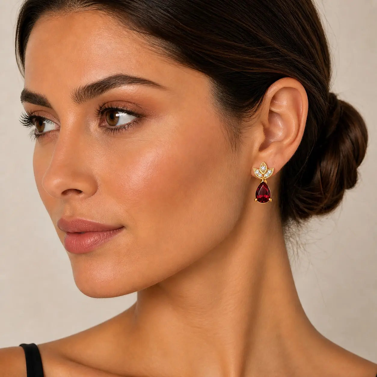 Classic Garnet Earrings
