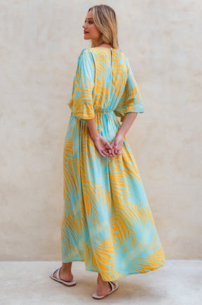 Elena Bohemian Gown Dress - Goldie