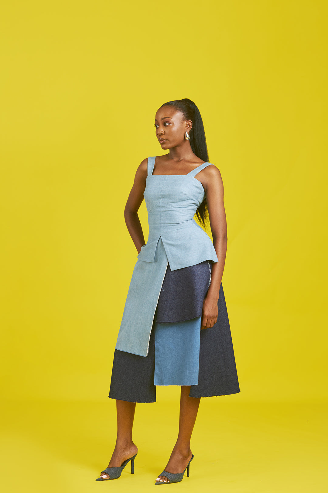 Tola denim skirt