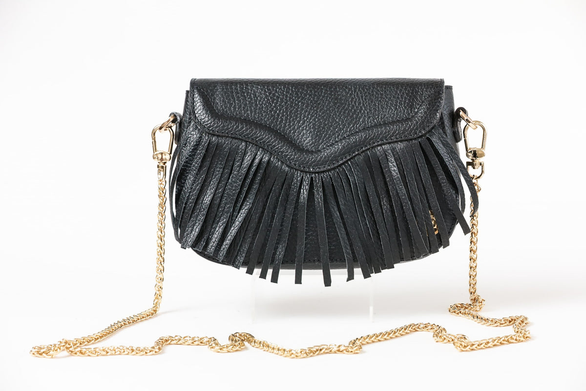 María Mini - Black Crossbody Bag