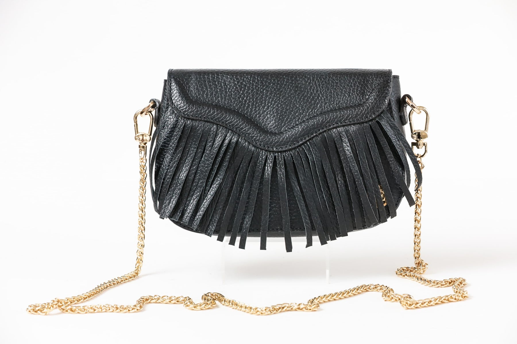 María Mini - Black Crossbody Bag
