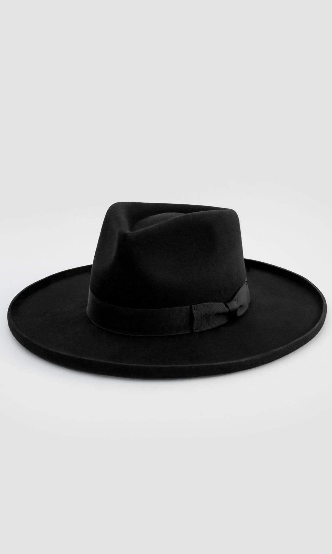 Galilee Rancher Unisex Fedora Hat - Black
