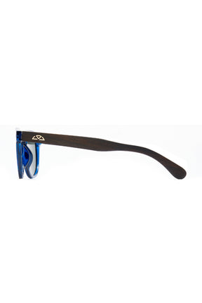 Deep Blue wooden Sungalsses - INTI