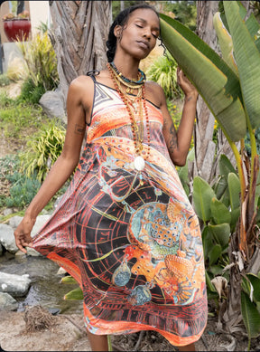 Orire Afrofuturism Halter Dress