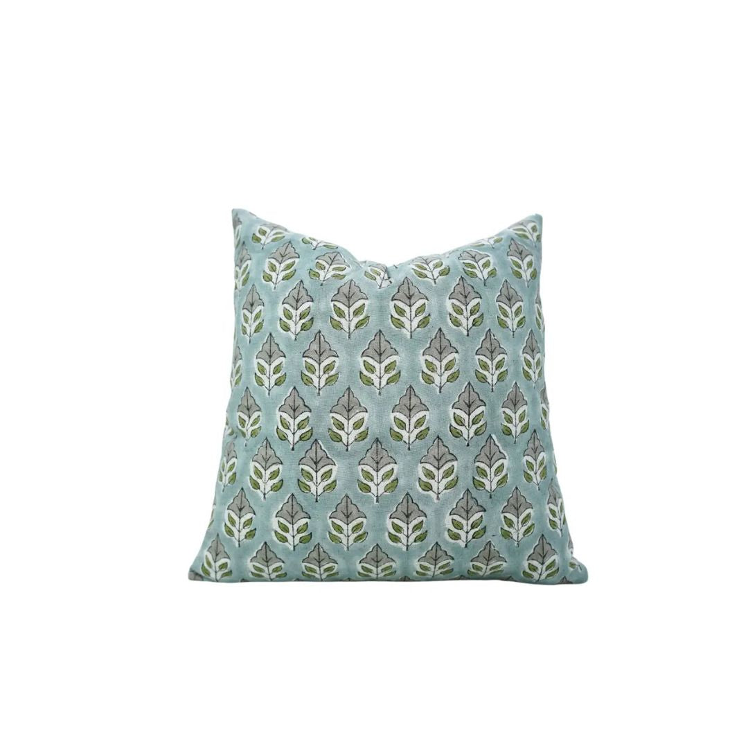 Bohemian Hand-Printed Viscose Linen Table Pillow Cover - Mayur