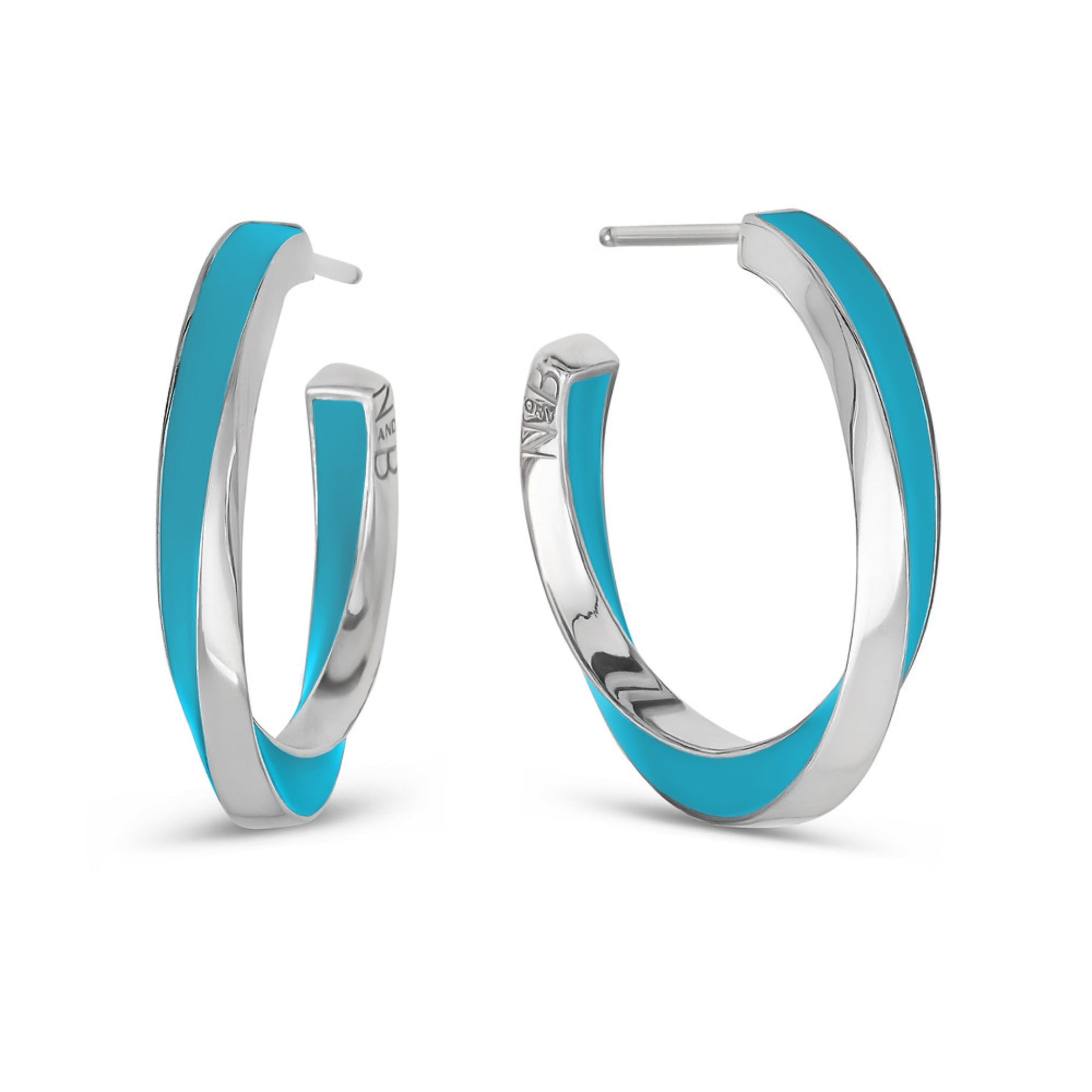 Lilo Color Petite Hoops - Silver