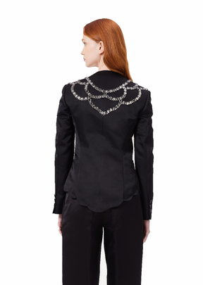Magnolia Suit in Bejewelled Black
