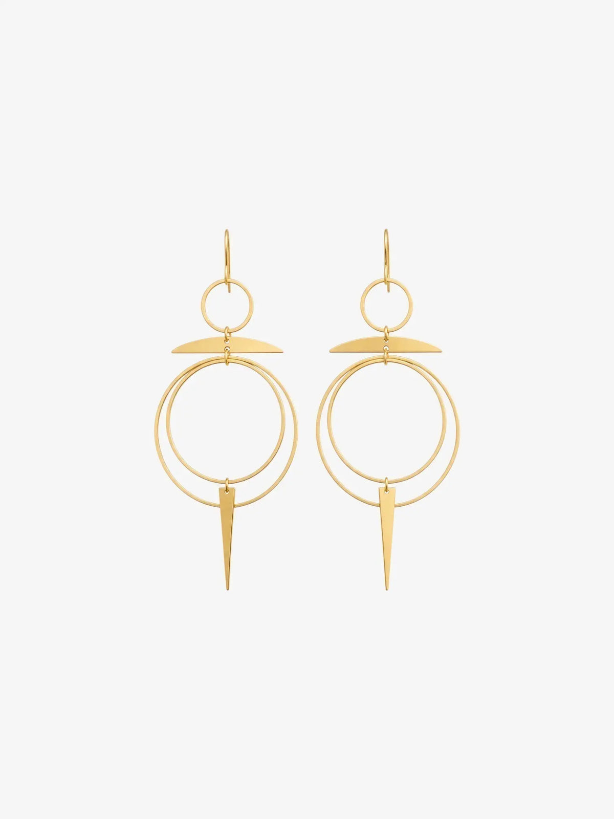 Solstice Brass Chandelier Earrings