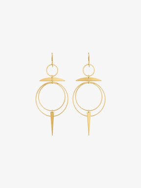 Solstice Brass Chandelier Earrings