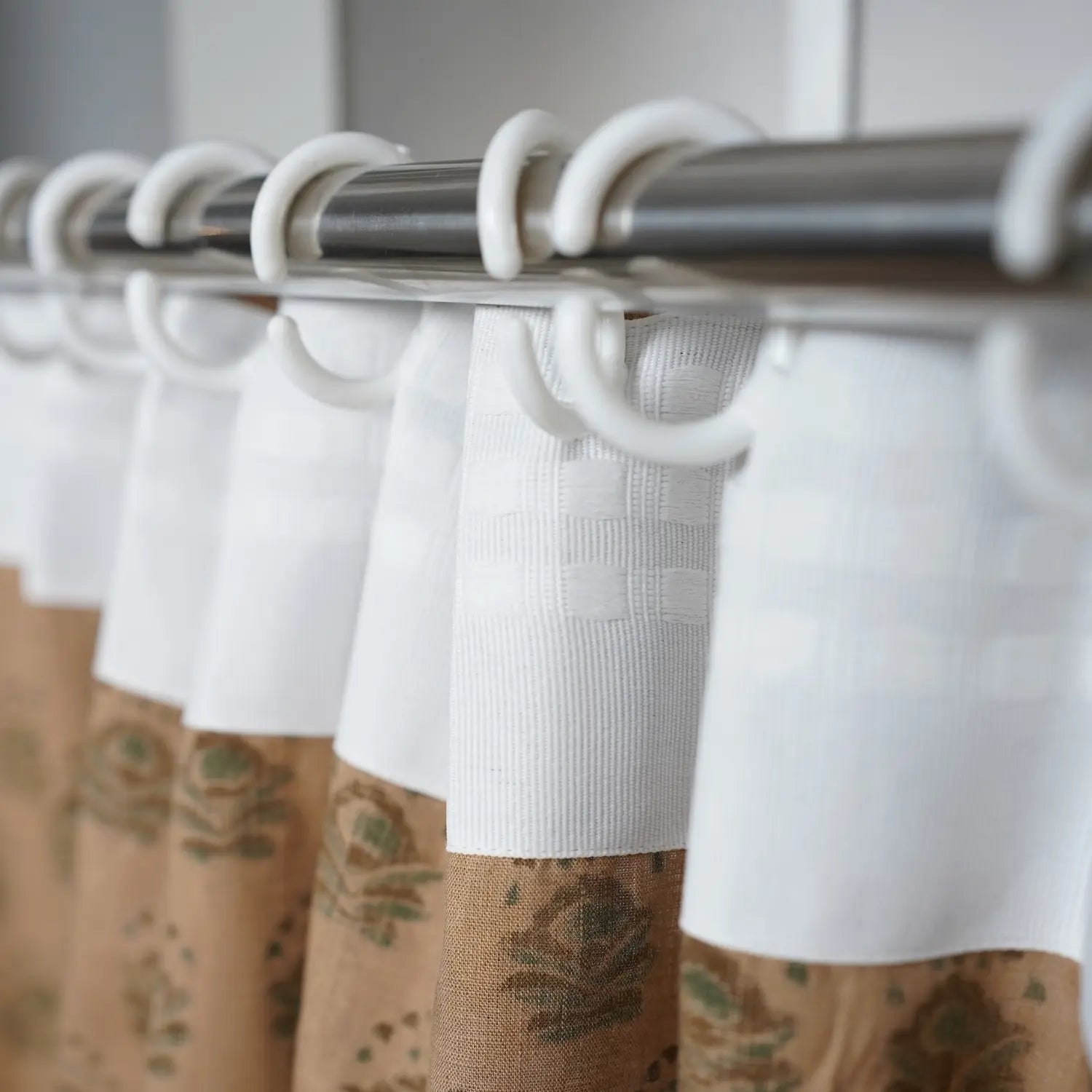 Interior Viscose Colored Linen Ring Curtain - Bheeshma