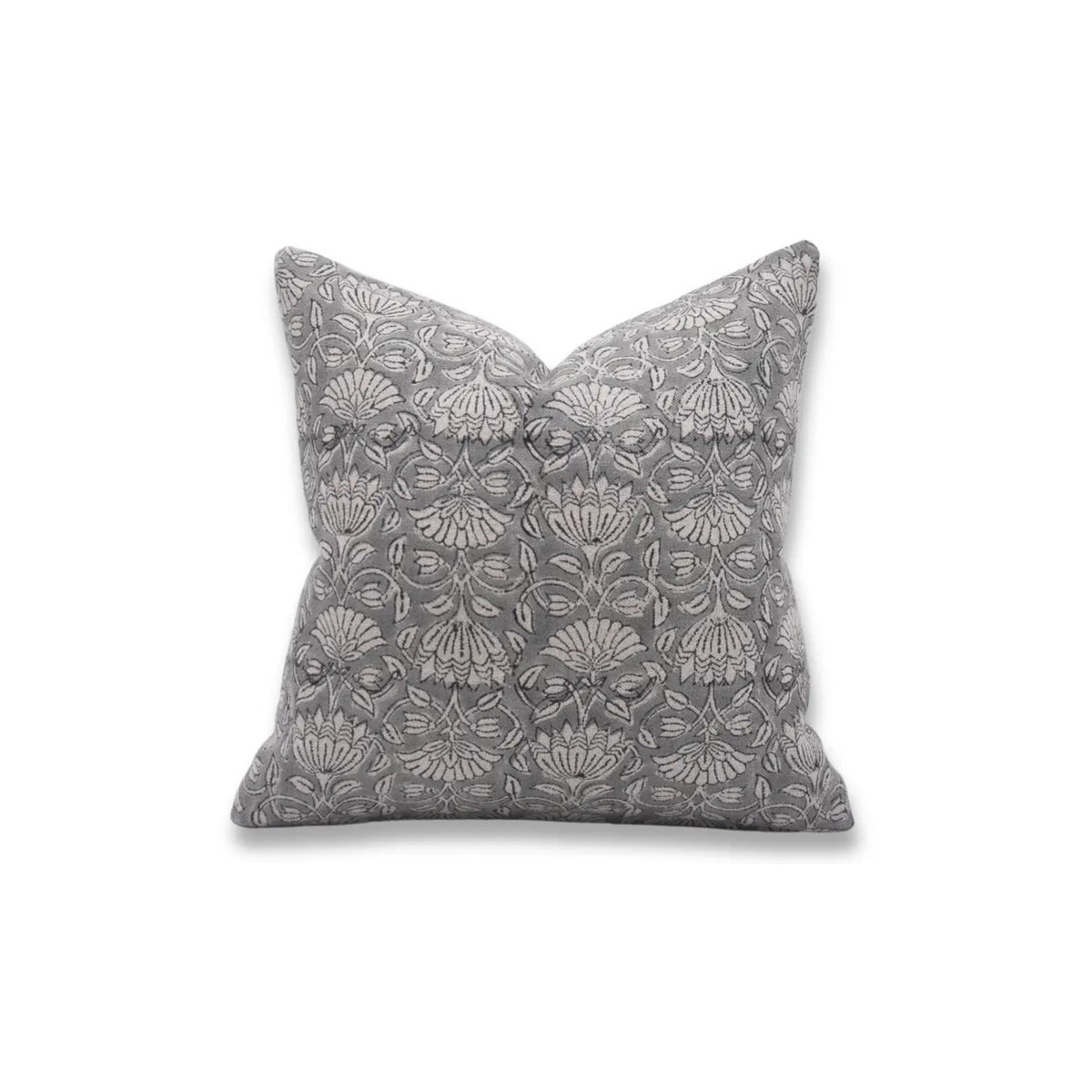 Handmade Block Print Thick Linen Pillow Cover - Ulta Kamal