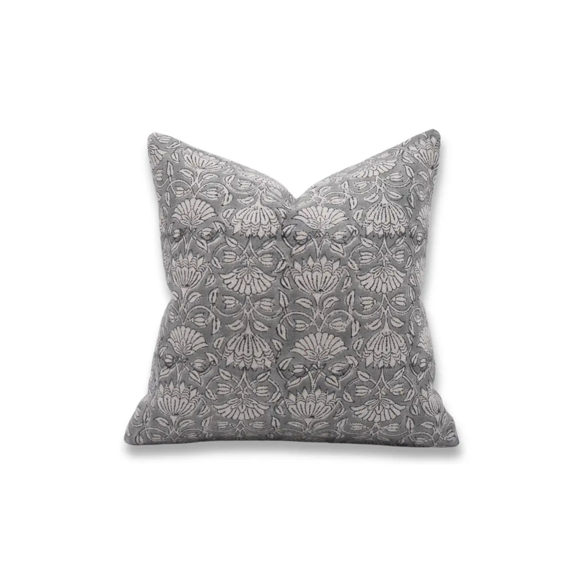 Handmade Block Print Thick Linen Pillow Cover - Ulta Kamal