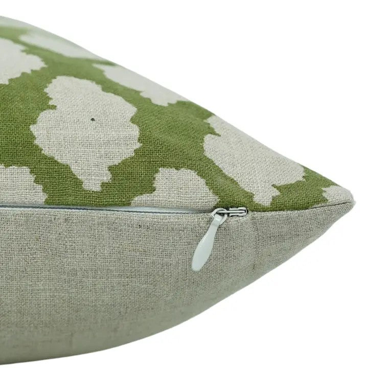 Natural Hand-Carved Block Print Design Boho Pure Linen Pillow Cover- Badal