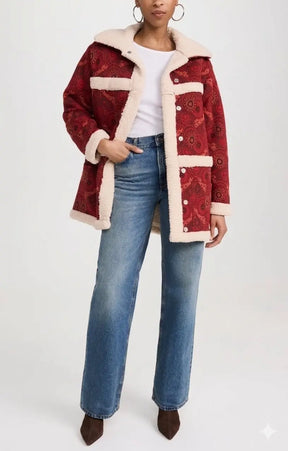 Maputo  Shearling Printed Coat