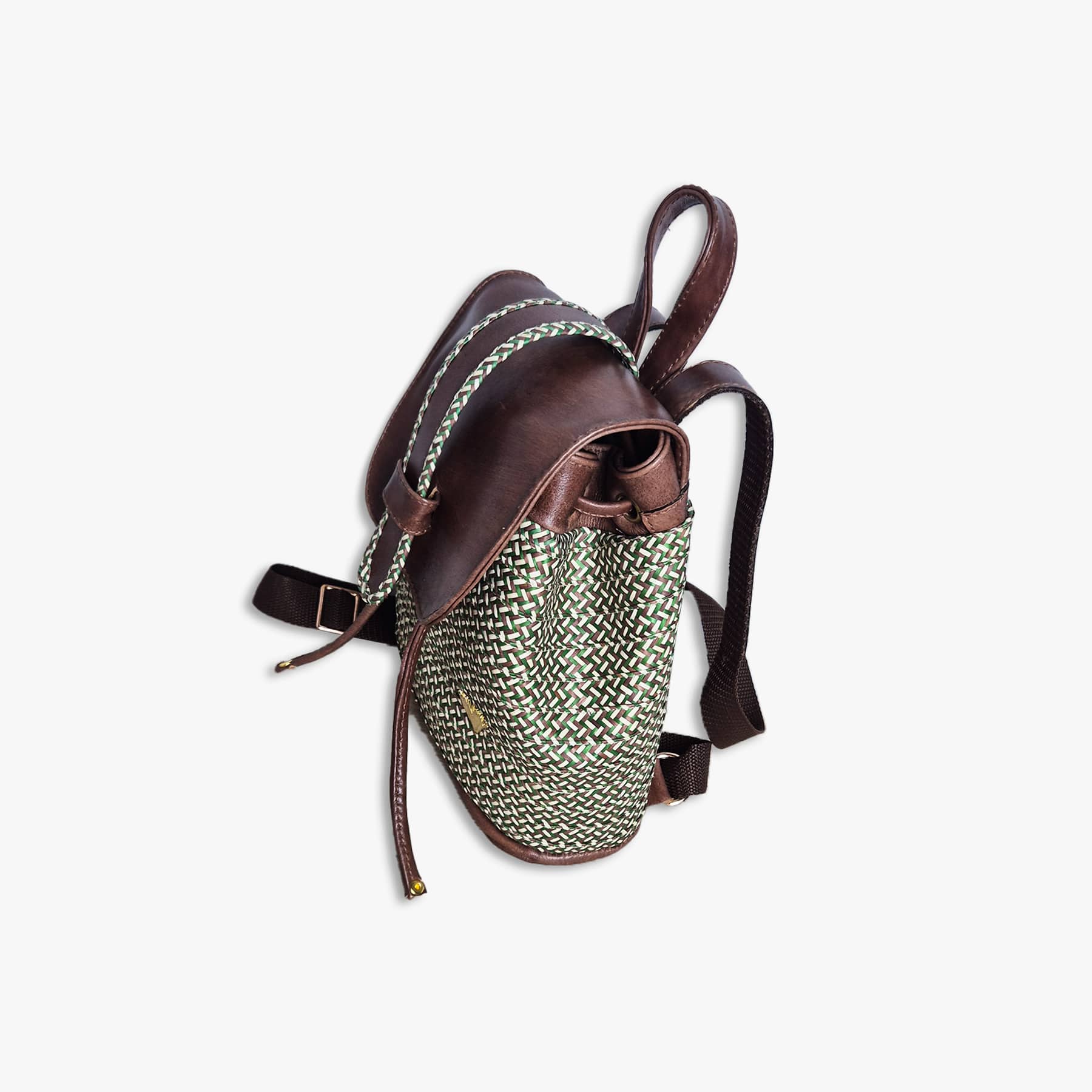 Brown Leather Iris Mini-backpack