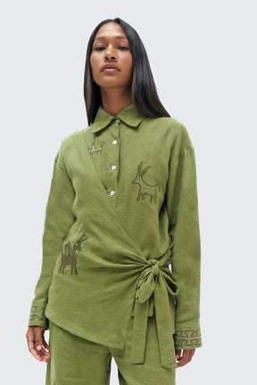 Pilche Wrapped Blouse