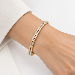 The Double Diamond Tennis Bracelet