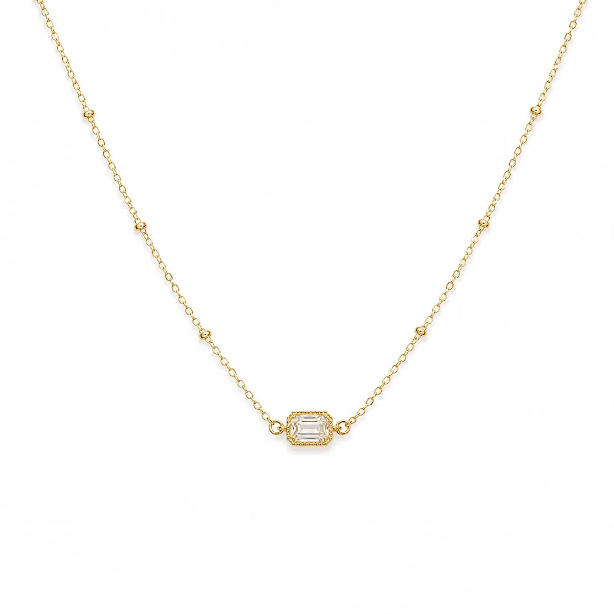 Delicate Solitaire Necklace