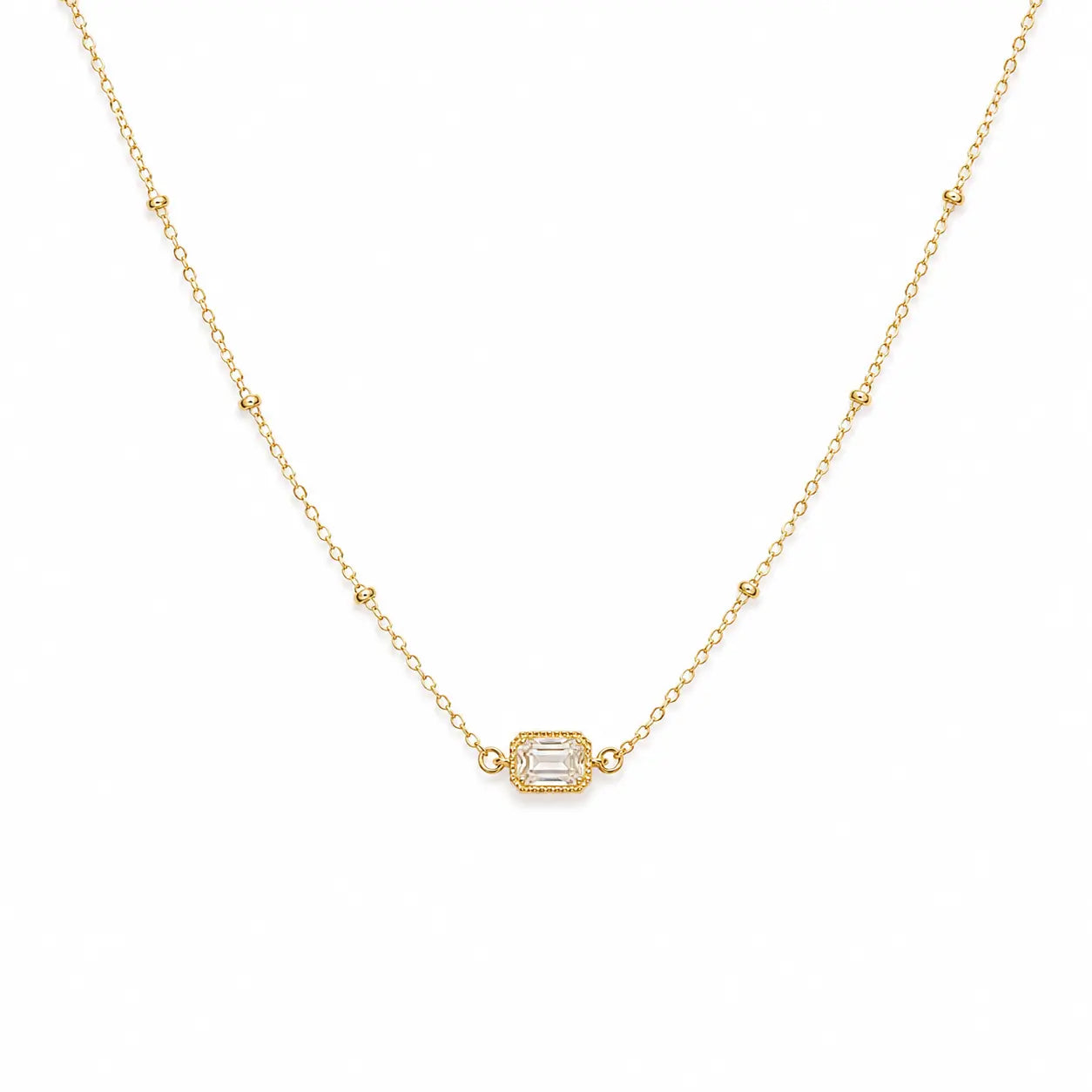 Delicate Solitaire Necklace