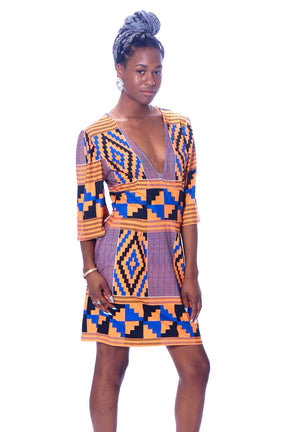 Kente Short Dress