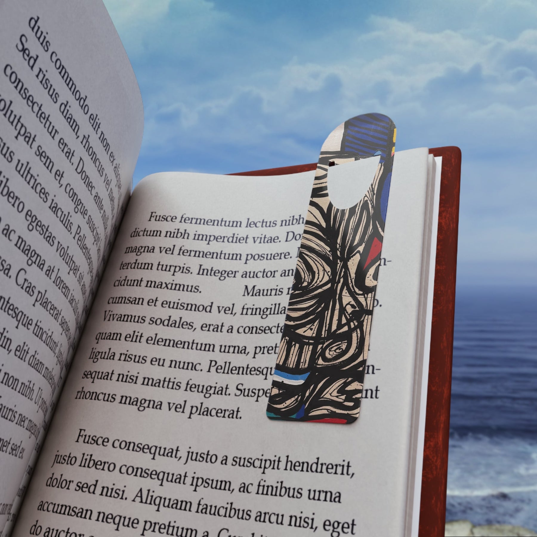 Artistic Metal Bookmark for Book Lovers, Unique Gift, Reading Accessory, Modern Bookmarker, Literary Essential, Personalized Bookmark