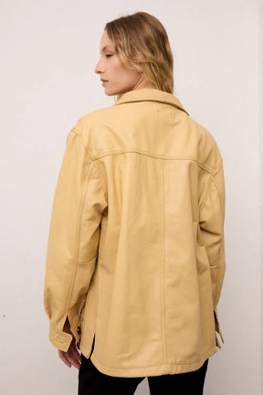 Atlantic Oversized Leather Jacket